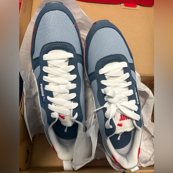 Puma R78 Sneakers -Blue wash-white-evening sky. Men’s size 9. NEW - Picture 4 of 4